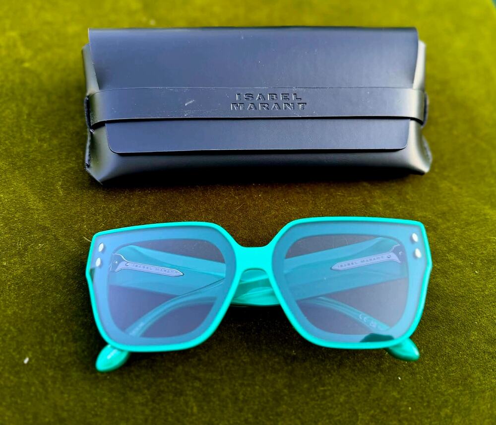 💚 NEW Isabel Marant IM 0170/S YIB/IR Pearled Green Square Sunglasses